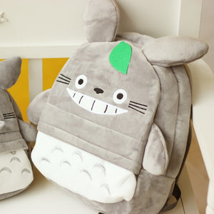 Cute Soft Totoro Plush Backpack School Bag for Children