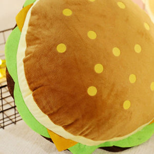 Cute Hamburger Soft Plushie Doll Cushion Pillow