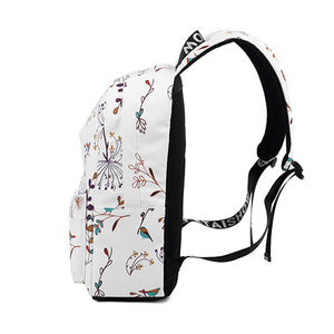 Lady Flower Waterproof Backpack Bookbag