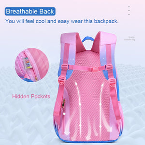 Cute Gradient Starry Waterproof Backpacks School Bag for Girls