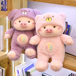 Little Baby Pig Dressing Plush Toy Stuffed Doll