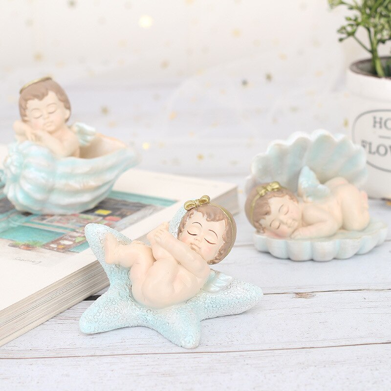 Resin Ocean Baby Angel Figurines Decoration