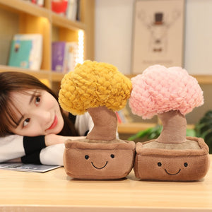 Cute Potted Plants Tree Stuffed Plush Doll Pillow Room Decor