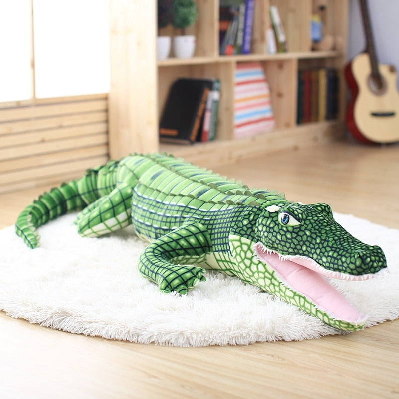 Green Crocodile Giant Large Size Stuffed Plush Pillow Doll for Kids