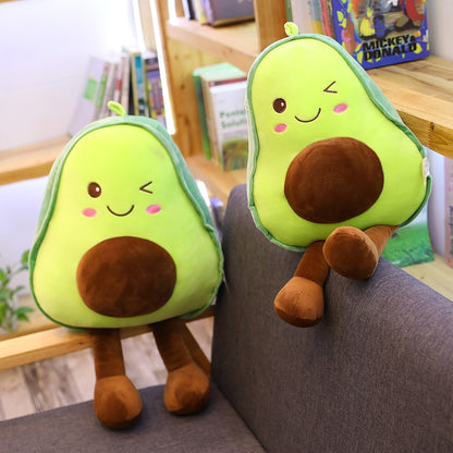 Happy Avocado Soft Plush Stuffed Pillow Doll Toy
