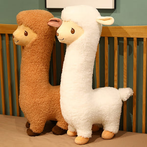 Cute Cartoon Llama Alpaca Long Neck Soft Plush Stuffed Pillow Doll Gift