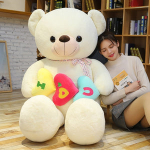 Cute Teddy Bear I Love You Heart Soft Plush Stuffed Doll Birthday Gift