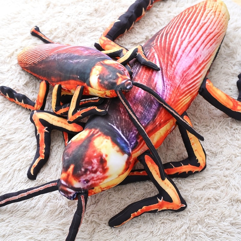 Giant Simulation Cockroach Insect Plush Stuffed Toy Doll Gift