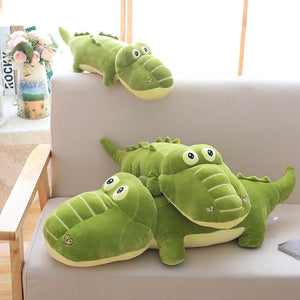 Cute Cartoon Fatty Green Crocodile 40cm Stuffed Plush Doll Gift