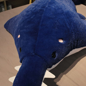 Cute Lifelike Sawtooth Shark Giant Size Plush Stuffed Pillow Doll
