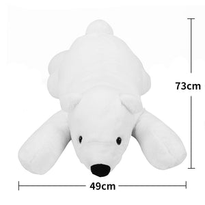 Cute White Polar Bear Soft Plush Stuffed Newborn Baby Pillow Doll Gift