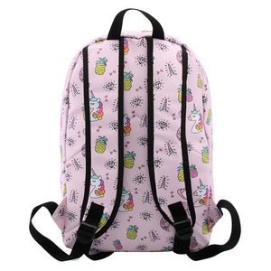 Watercolor Mermaid Cats Mint Green Water Resistant Backpack School Bag