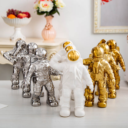 Modern Astronaut Ceramics Crafts Sculpture Home Decoration Ornament