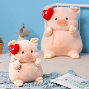 Lovely Pig with Little Heart Stuffed Plushie Doll Birthday Gift