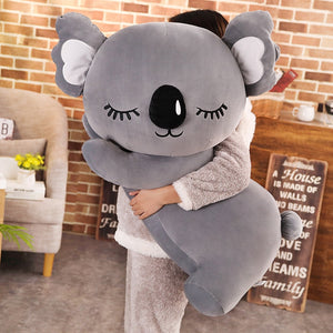 Cute Sleeping Koala Soft Plush Stuffed Doll Sofa Nap Pillow