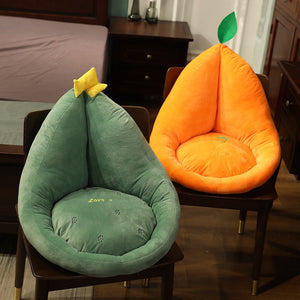 Cute Fruits Avocado Watermelon Peach Stuffed Plush Decor Doll Seat Cushion