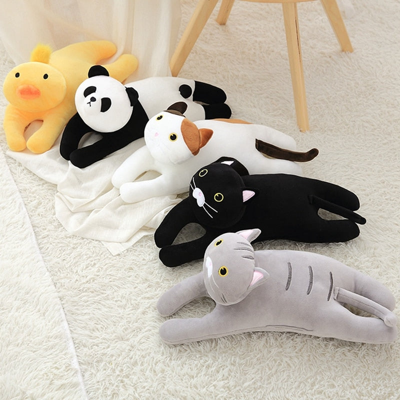 Cute Animal Lying Super Soft Plush Pillow Stuffed Dolls