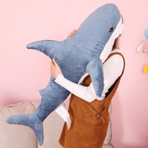 Cartoon Gray Baby Shark Plush Doll Pillow Cushion
