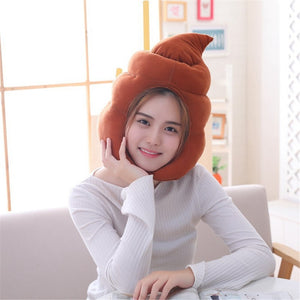 Funny Poo Shit Excrement Stuffed Plush Hat Gift