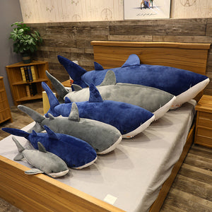 Lovely Huggable Sleeping Shark Large Size Soft Plush Stuffed Pillow Cushion Doll