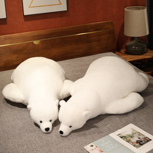 Cute Giant White Polar Bear 110cm Soft Plushie Pillow Doll Toy