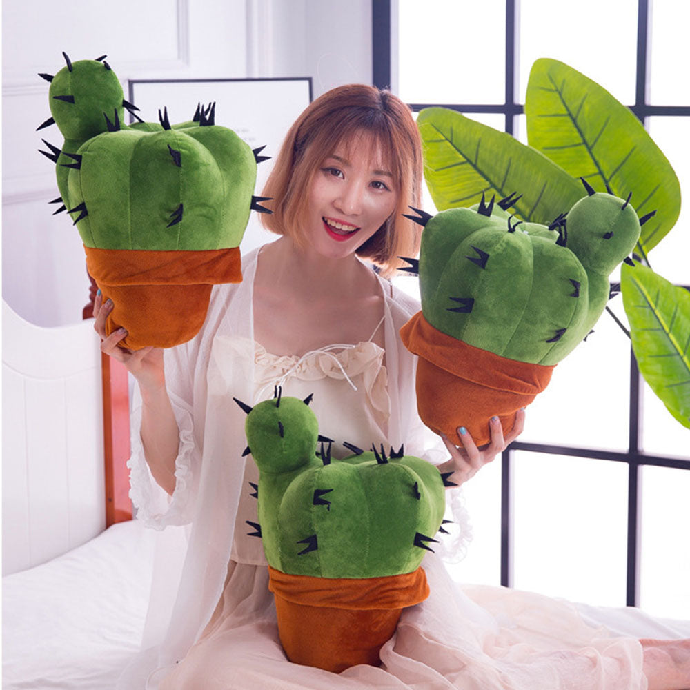 Cute Green Cactus Plant Soft Stuffed Plush Doll