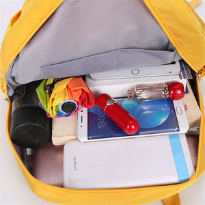Cute Moon Rabbit Waterproof Nylon Multi-pocket Backpack School Bag