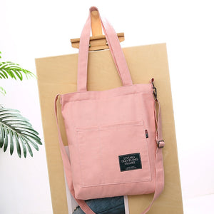 Casual Corduroy Canvas Tote Shoulder Bag Bag Handbag