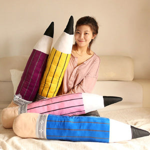 Cartoon Pencil Large Size Plush Stuffed Pillow Bolster Doll Toy