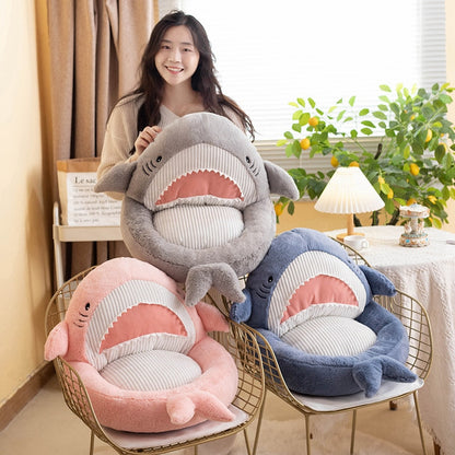 Cute Cartoon Shark Soft Cushion Sofa Seat Sofa Stuffed Plush Doll