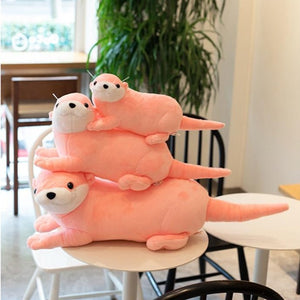 Lovely Realistic Otter Soft Plush Stuffed Dolls Pillow Decor Gift