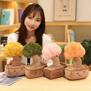 Cute Potted Plants Tree Stuffed Plush Doll Pillow Room Decor