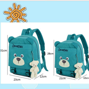Cute Bear Face with Ears Children School Book Bag School Bag