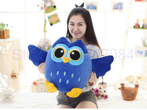 Cartoon Owl Superhero Stuffed Plush Pillow Doll Gift