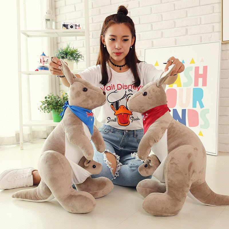 Cute Kangaroo Soft Filled Plush Stuffed Doll Toy Children Gift