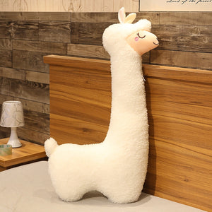 Cute Long Neck Alpaca Alpacasso Triver Plush Stuffed Pillow Cushion Bolster Doll