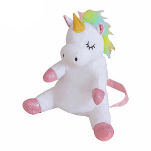 Sleeping Unicorn Soft Plush Backpack Doll Bag