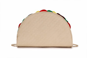 Cute Taco Sandwich Shape Leather Purse Shoulder Bag