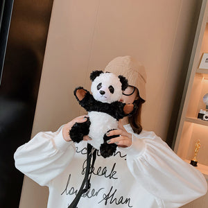 Mini Panda Doll Plush Purse Shoulder Bag