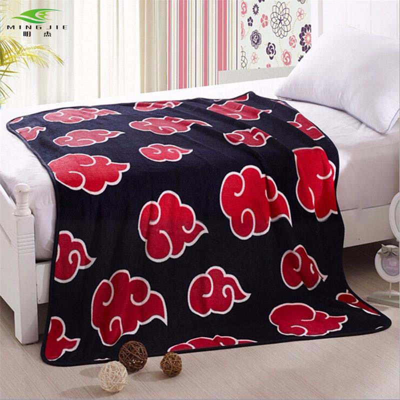 Anime Naruto Akatsuki Soft Warm Coral Fleece Throw Blanket