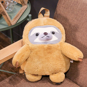 Cute Sloth Plush Small Backpacks Doll Bag Gifts