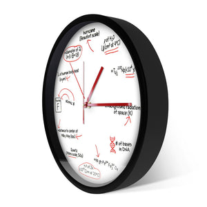 Funny Math Equation Science Arithmetical Geek Wall Clock