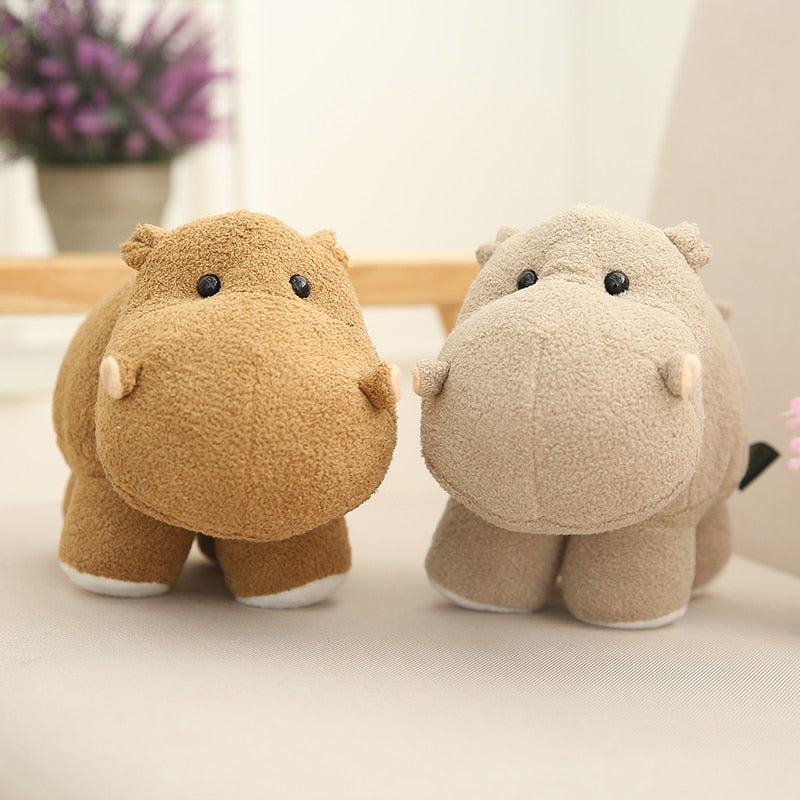 Cute Elephant & Hippo Soft Plush Stuffed Doll Toys for Children