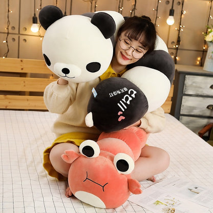 Colorful Animal Transsform Caterpillar Plush Stuffed Pillow Cushion Doll