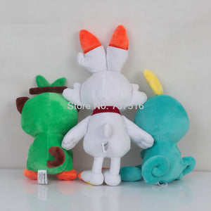 Cute Grookey Sobble Scorbunny Ear Plush Stuffed Dolls