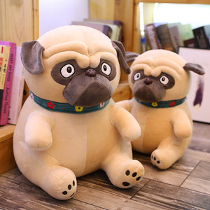 Lovely Simulation Pug Dog Plush Stuffed Doll