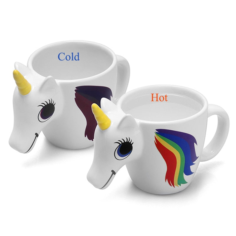 Color Changing Unicorn Magic Coffee Mug Cup
