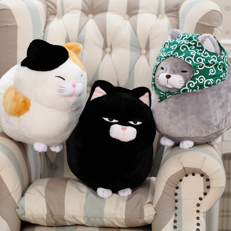Cute Cat Gangster Soft Plush Stuffed Doll Gifts