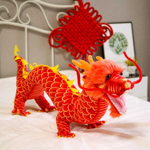 Chinese Dragon Mascot Large Size 30 Inch Plush Stuffed Doll Toy