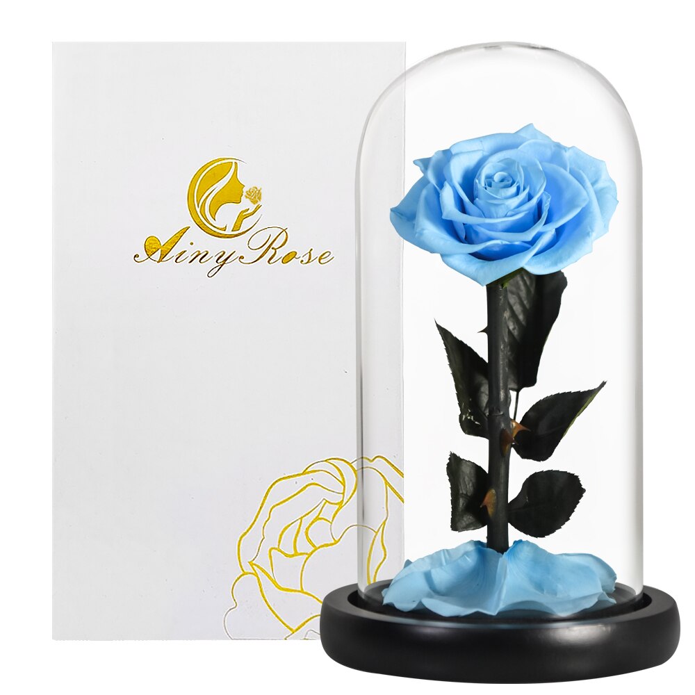 Eternal Roses Flower In A Glass Dome Valentine Christmas Gift